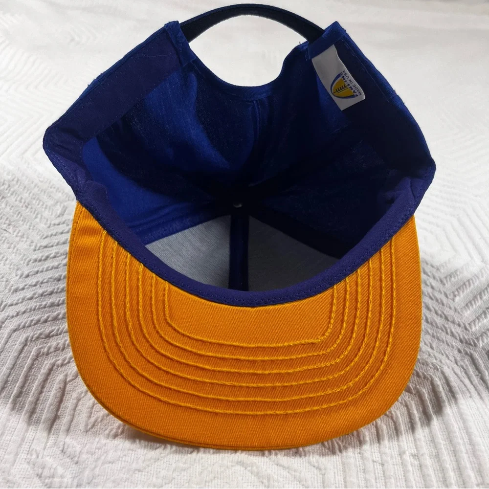 Vintage 1995 St. Louis Rams Charter Owner PSL Adjustable Hat Cap Blue Yellow EUC